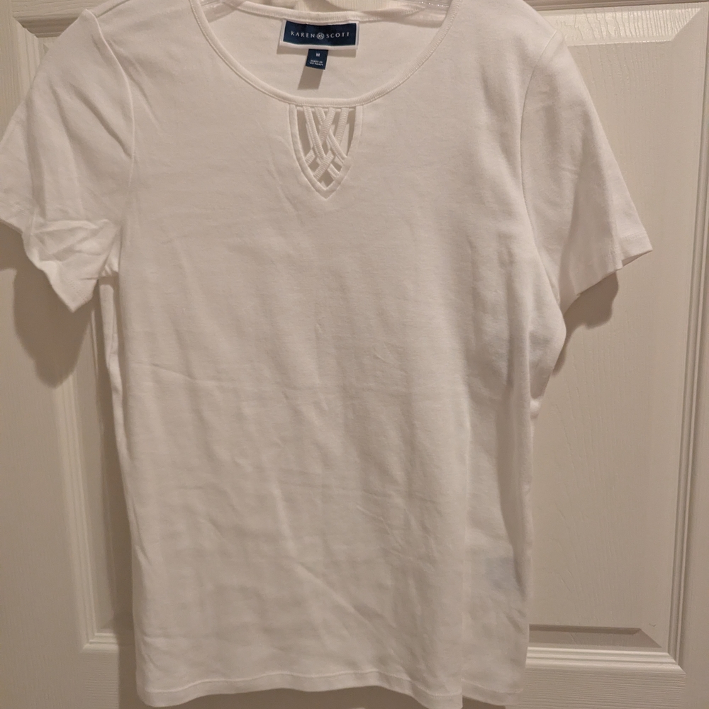 Karen Scott Women's White Top